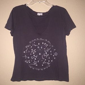 Open Cut, V Neck Tee